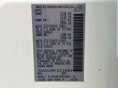 Used 2023 Nissan Murano SL w/ Cargo Package image 31