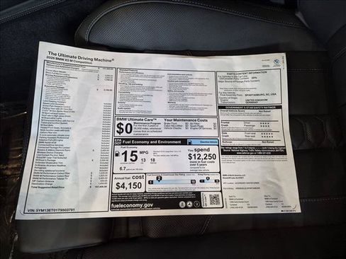 New 2026 BMW X5 M Competition w/ Executive Package AWD/4WD image 16
