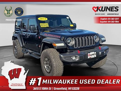 Used 2024 Jeep Wrangler Unlimited Rubicon w/ XTREMEE 35" Tire Package AWD/4WD image 1