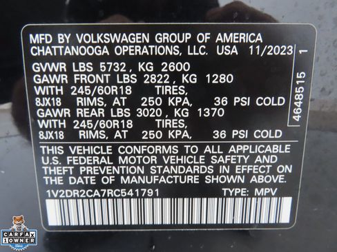 Certified 2024 Volkswagen Atlas SE FWD image 29
