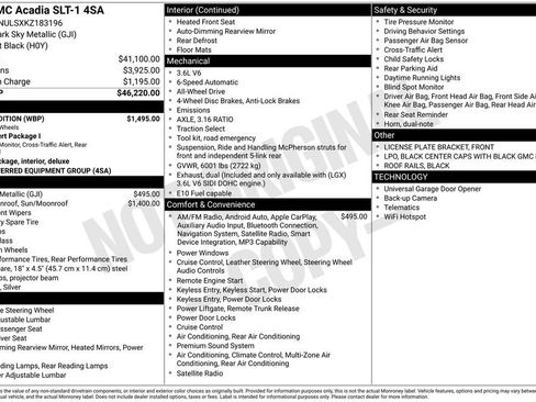 Used 2019 GMC Acadia SLT w/ Black Edition AWD/4WD image 15