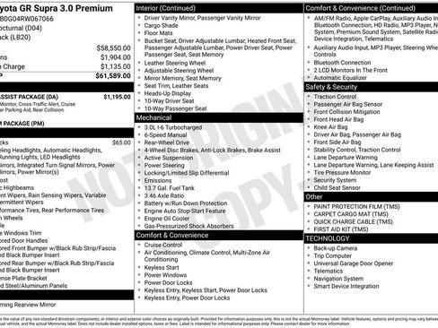 Used 2024 Toyota Supra Premium w/ Driver Assist Package image 28