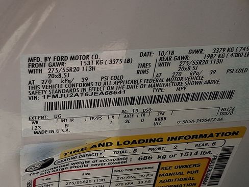 Used 2018 Ford Expedition Limited w/ Equipment Group 301A AWD/4WD image 31