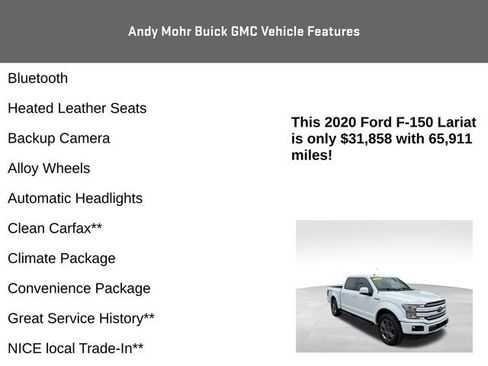 Used 2020 Ford F150 Lariat w/ Equipment Group 502A Luxury image 4