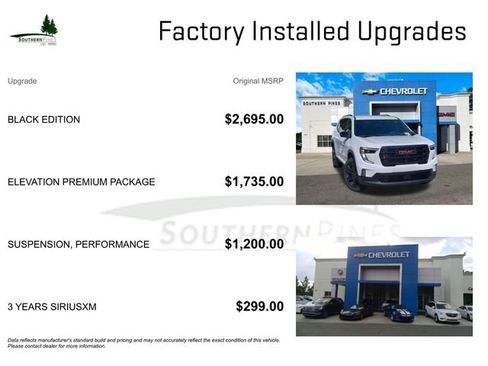 New 2026 GMC Acadia Elevation w/ Black Edition image 6