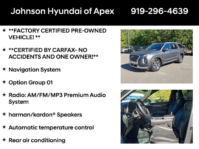 Certified 2021 Hyundai Palisade Calligraphy w/ Cargo Package AWD/4WD image 6