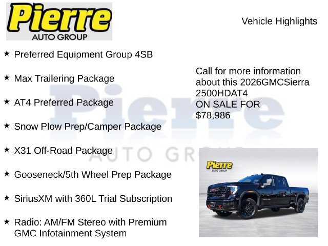 Used 2026 GMC Sierra 2500 AT4 w/ Max Trailering Package AWD/4WD image 7