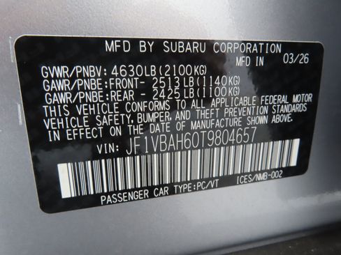 New 2026 Subaru WRX Premium AWD/4WD image 27