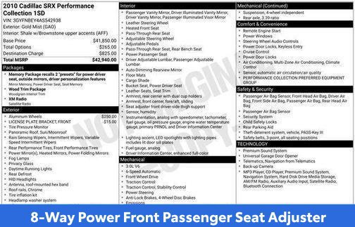 Used 2010 Cadillac SRX Performance FWD image 21