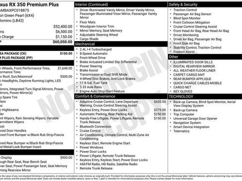 Used 2023 Lexus RX 350 Premium Plus w/ Cold Area Package FWD image 4