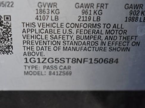 Used 2022 Chevrolet Malibu RS FWD image 15