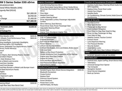 Certified 2025 BMW 530i xDrive w/ M Sport Package image 2