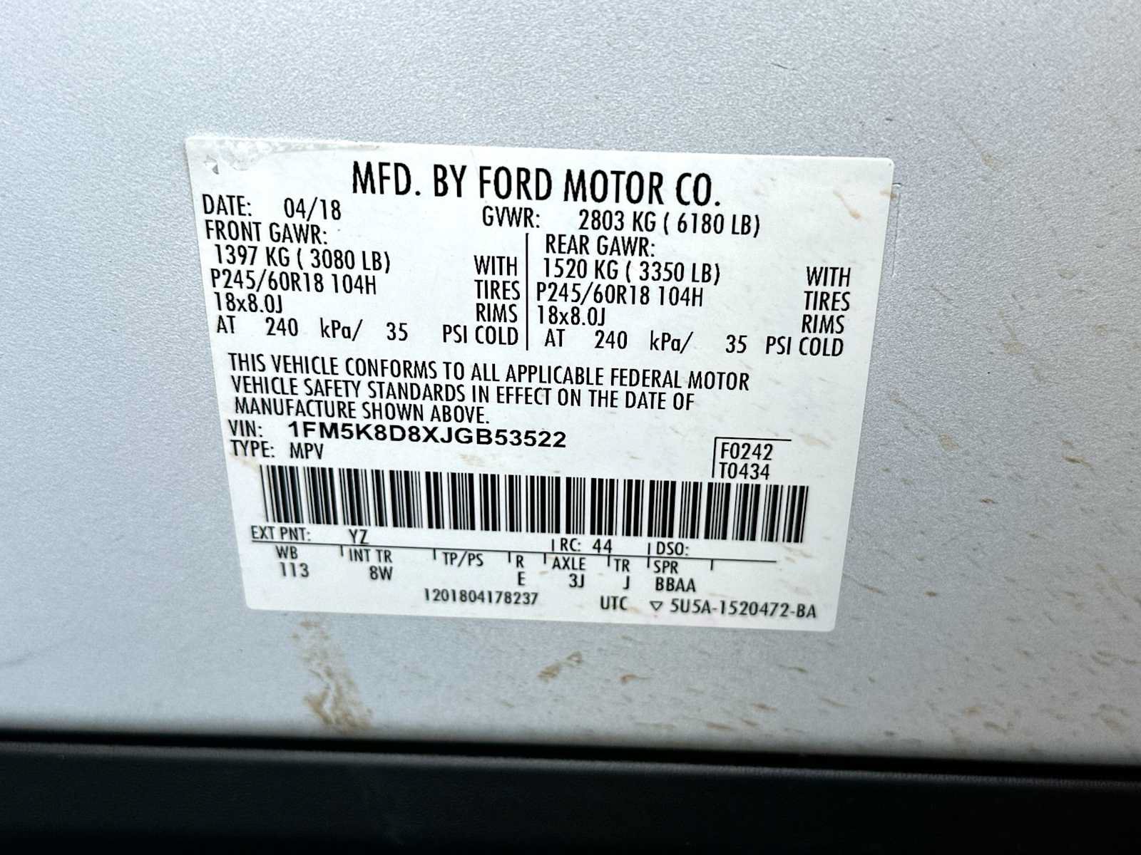 Used 2018 Ford Explorer XLT AWD/4WD image 22
