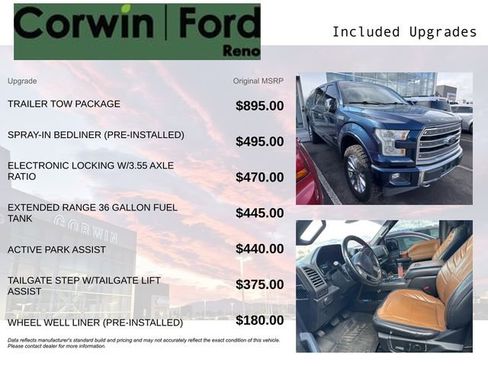 Used 2017 Ford F150 Limited w/ Trailer Tow Package image 3