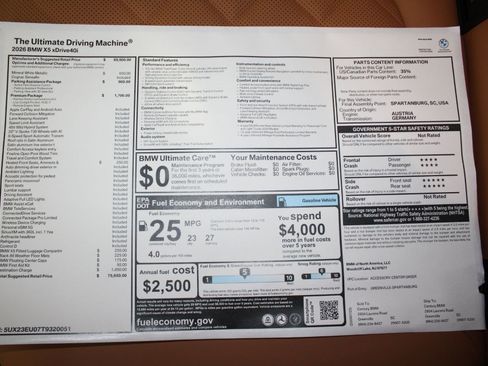 New 2026 BMW X5 xDrive40i w/ Premium Package image 21