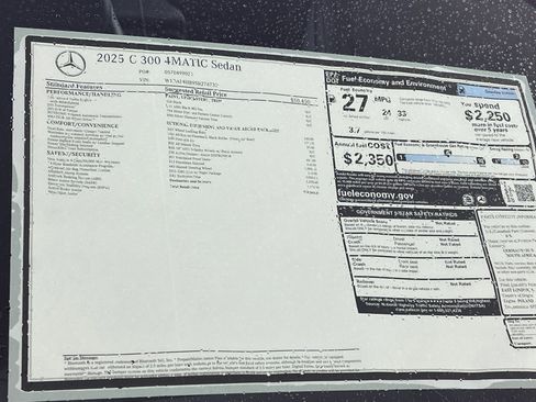 New 2025 Mercedes-Benz C 300 4MATIC Sedan image 29