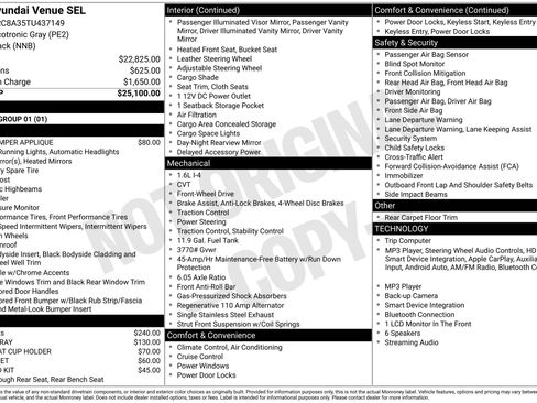 Used 2026 Hyundai Venue SEL FWD image 2
