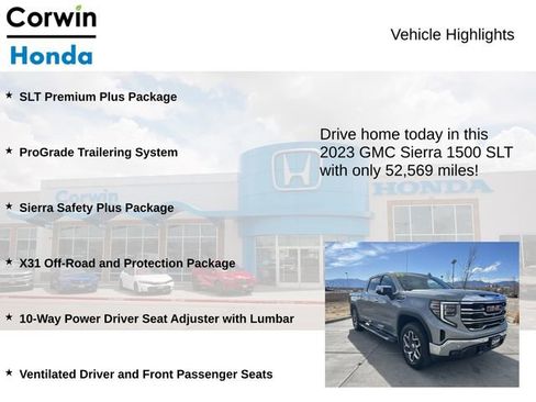 Used 2023 GMC Sierra 1500 SLT w/ SLT Premium Plus Package image 7