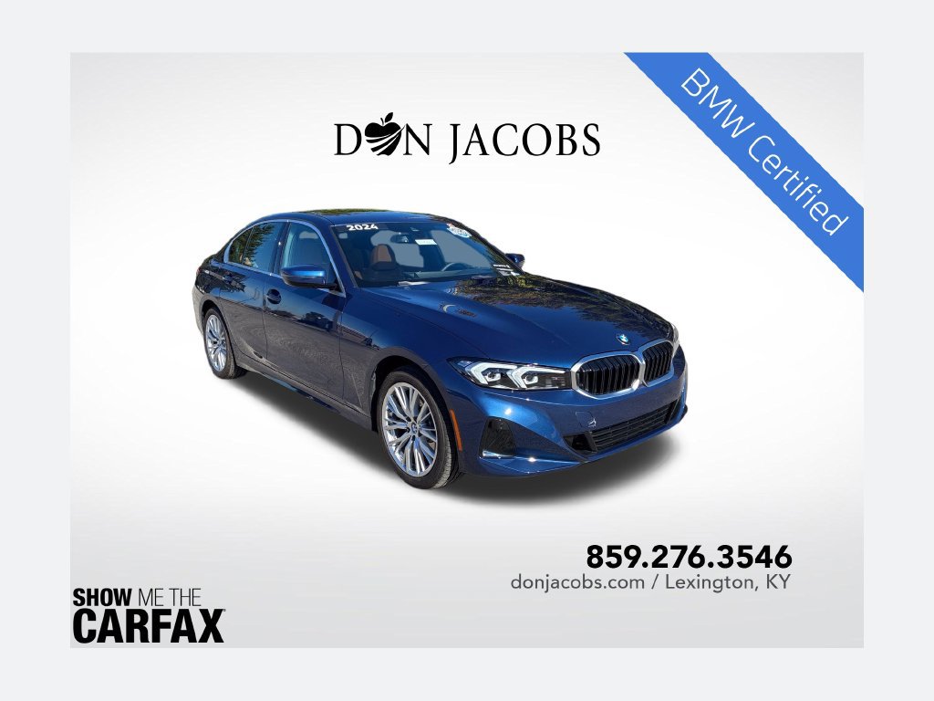 Certified 2024 BMW 330i xDrive Sedan w/ Convenience Package AWD/4WD 360° Tour