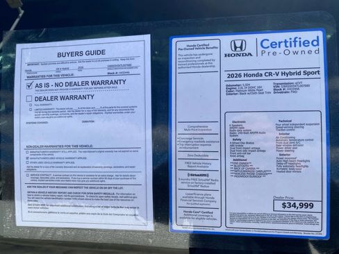 Certified 2026 Honda CR-V Sport image 37