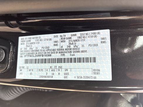 Used 2024 Ford F150 XLT w/ Equipment Group 302A MID AWD/4WD image 34