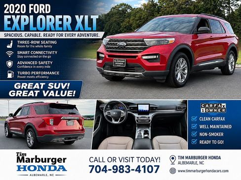 Used 2020 Ford Explorer XLT w/ Equipment Group 202A AWD/4WD image 1