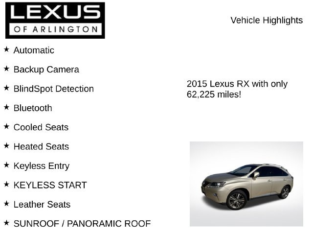 Used 2015 Lexus RX 350 FWD image 8