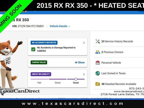 Used 2015 Lexus RX 350 FWD image 8