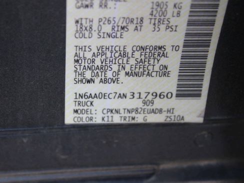 Used 2010 Nissan Titan SE w/ Heavy Metal Edition Pkg AWD/4WD image 10