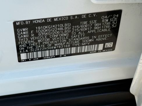 Certified 2024 Honda HR-V LX image 33