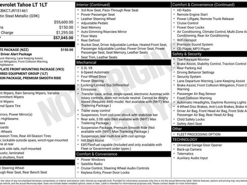 Used 2018 Chevrolet Tahoe LT w/ Skid Plate Package image 3