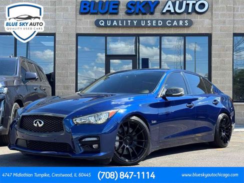 Used 2016 INFINITI Q50 Red Sport 400 AWD/4WD image 1