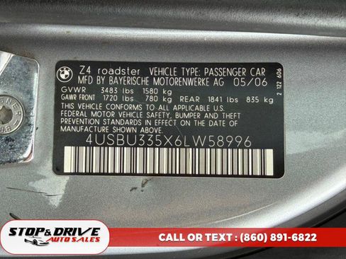 Used 2006 BMW Z4 3.0i RWD image 16