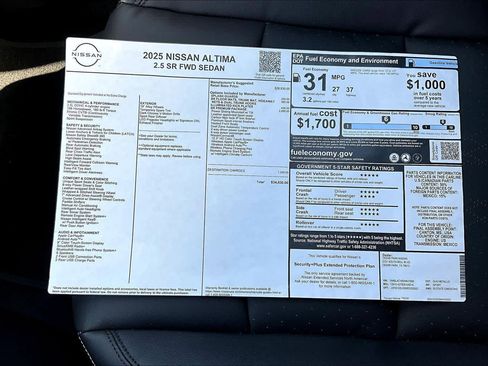 New 2025 Nissan Altima 2.5 SR image 21