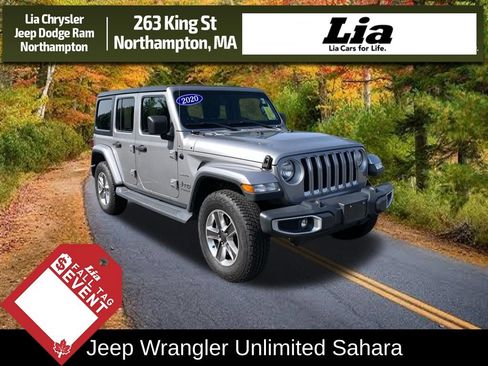 Used 2020 Jeep Wrangler Unlimited Sahara w/ Cold Weather Group AWD/4WD image 1