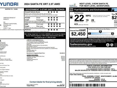 Used 2024 Hyundai Santa Fe XRT AWD/4WD image 16