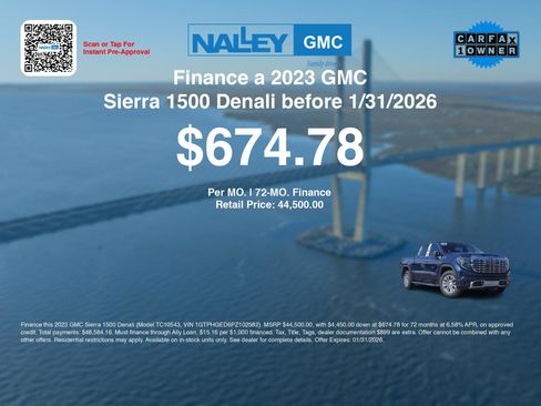 Used 2023 GMC Sierra 1500 Denali w/ Technology Package image 3