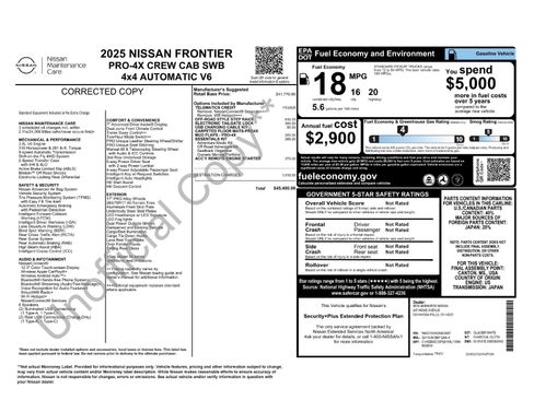 Used 2025 Nissan Frontier PRO-4X AWD/4WD image 2