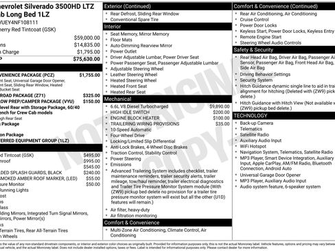 Used 2022 Chevrolet Silverado 3500 LTZ w/ LTZ Convenience Package AWD/4WD image 45