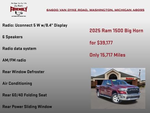 Used 2025 RAM 1500 Big Horn AWD/4WD image 25