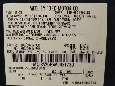 Used 2021 Ford EcoSport SE w/ SE Appearance Package image 33