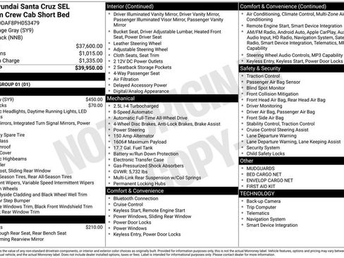 Used 2023 Hyundai Santa Cruz SEL Premium image 2
