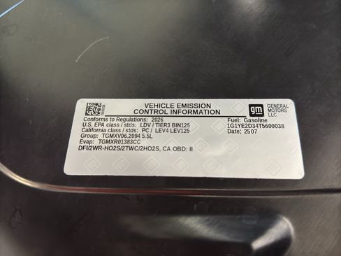 New 2026 Chevrolet Corvette Z06 w/ Battery Protection Package RWD image 36