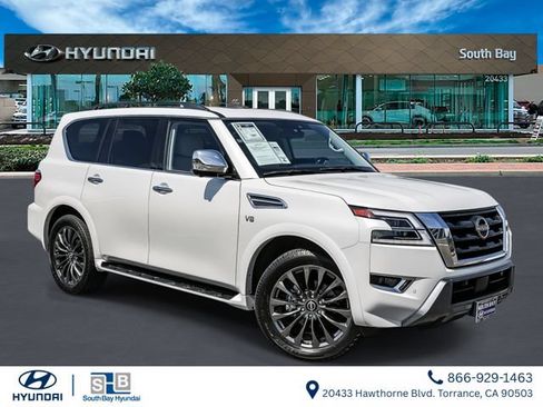 Used 2022 Nissan Armada Platinum w/ Captain's Chairs Package AWD/4WD image 1