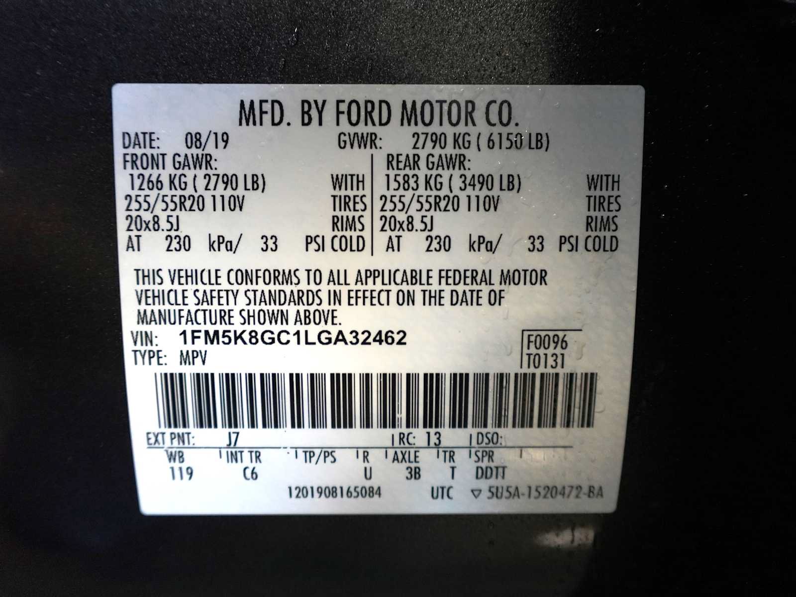 Used 2020 Ford Explorer ST w/ Premium Technology Package AWD/4WD image 32