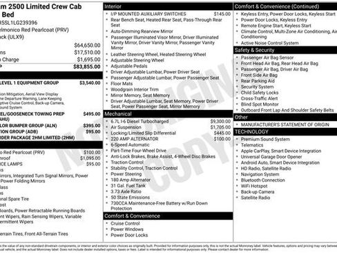Used 2020 RAM 2500 Limited AWD/4WD image 14