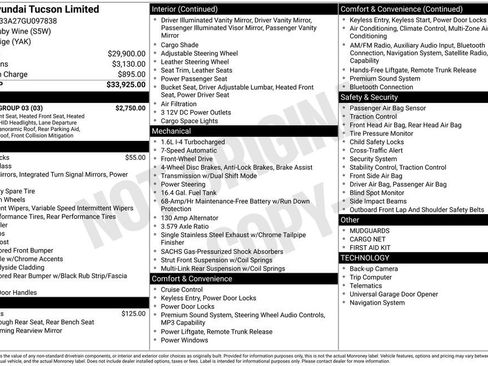 Used 2016 Hyundai Tucson Limited w/ Option Group 03 FWD image 11