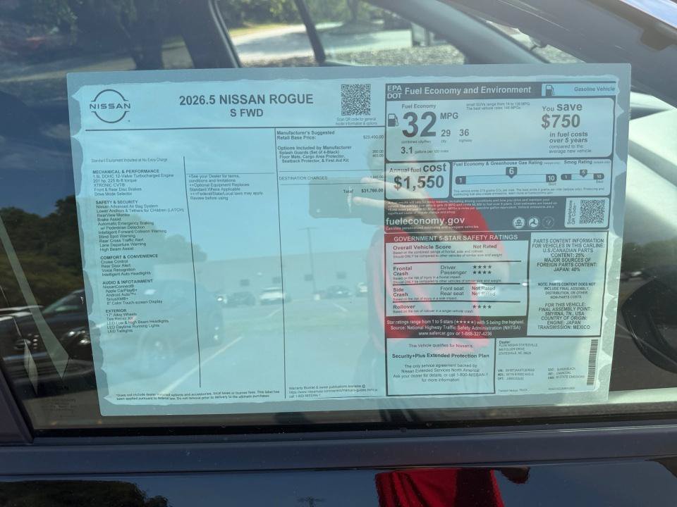 New 2026 Nissan Rogue S FWD image 33
