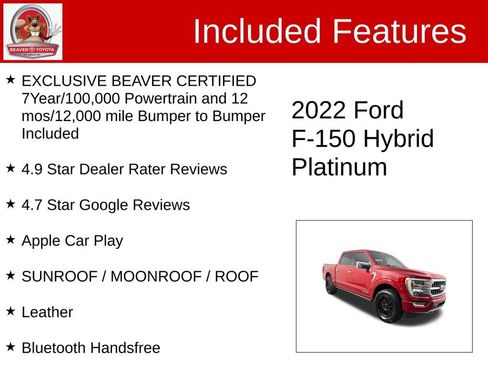 Used 2022 Ford F150 Platinum AWD/4WD image 4