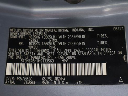 Used 2021 Toyota Highlander XLE image 62